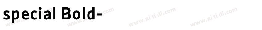special Bold字体转换